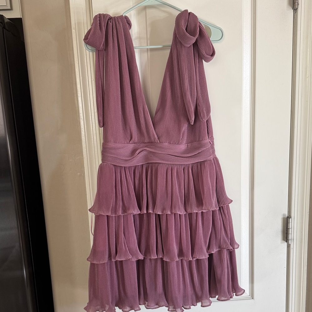 Petal & Pup Dusty Pink Ruffle Mini Dress L NWT - Picture 6 of 9
